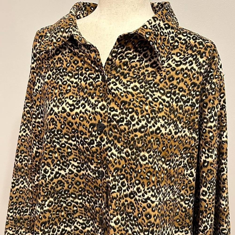 Vintage Denim & Co. Cheetah Print Shacket